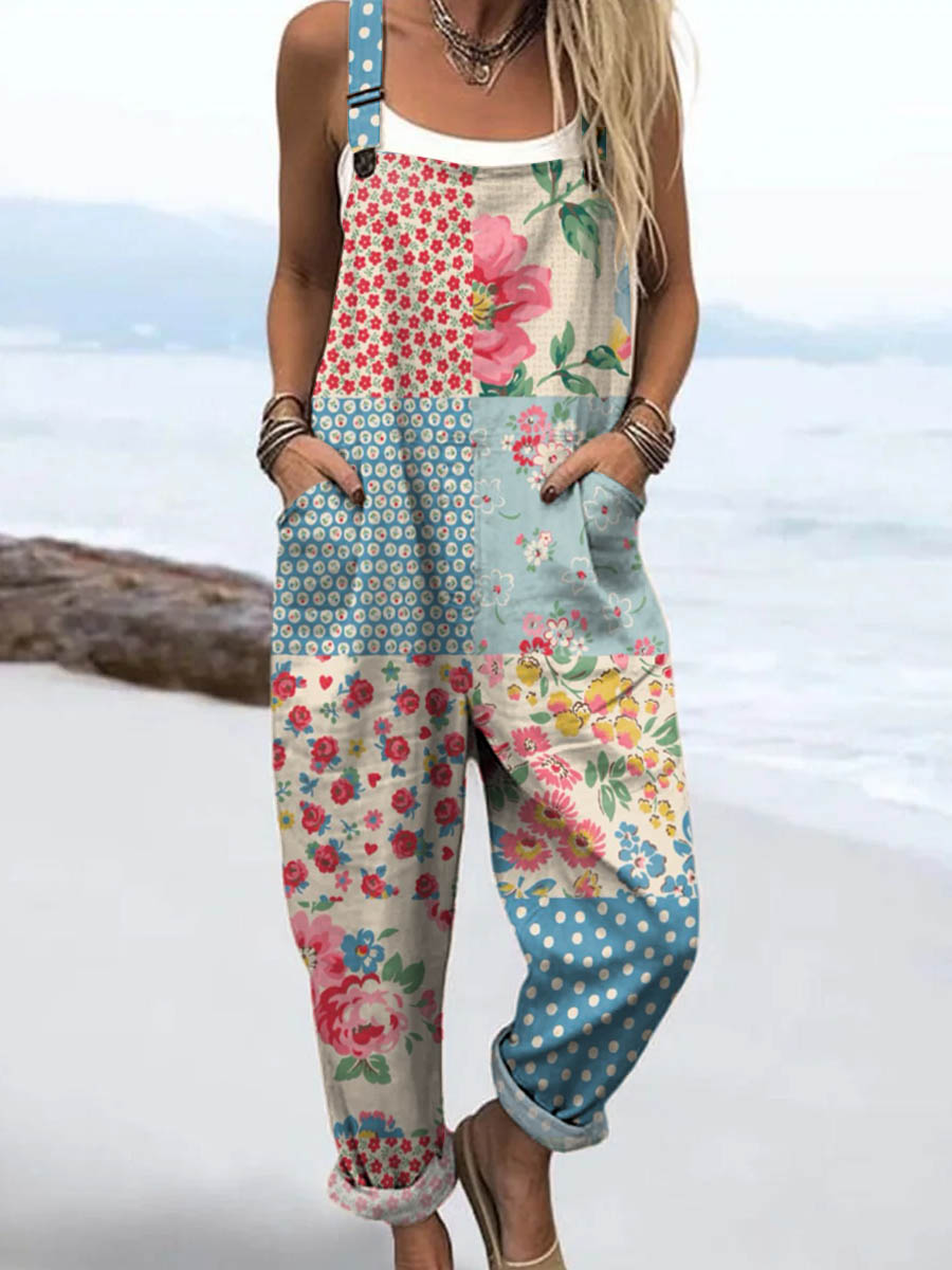 Lois & Tom's - Patchwork Blossom Jumpsuit