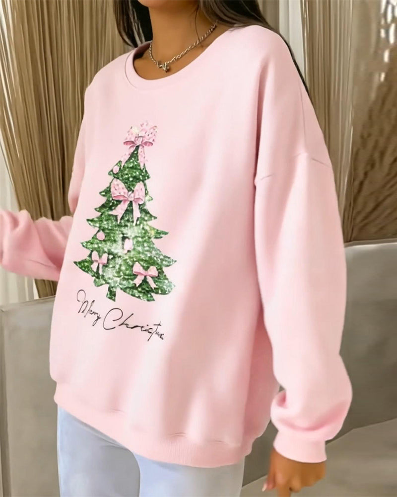 Samantha - Christmas Print Sweatshirt