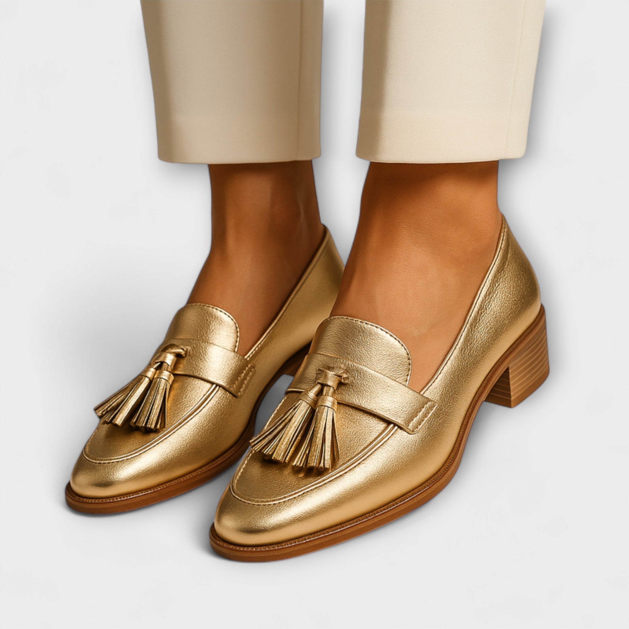 CELESTE – MOCASSINS DORÉS