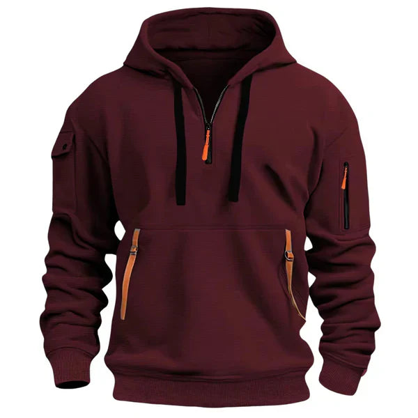 James - Warme & Comfortabele Hoodie (Rood)