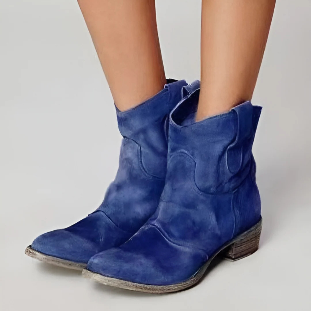 CLARISSE - BOTTINES EN CUIR SUÉDÉ