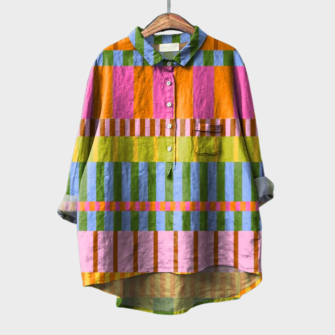 Amber | Elegante Linnen Zomerblouse