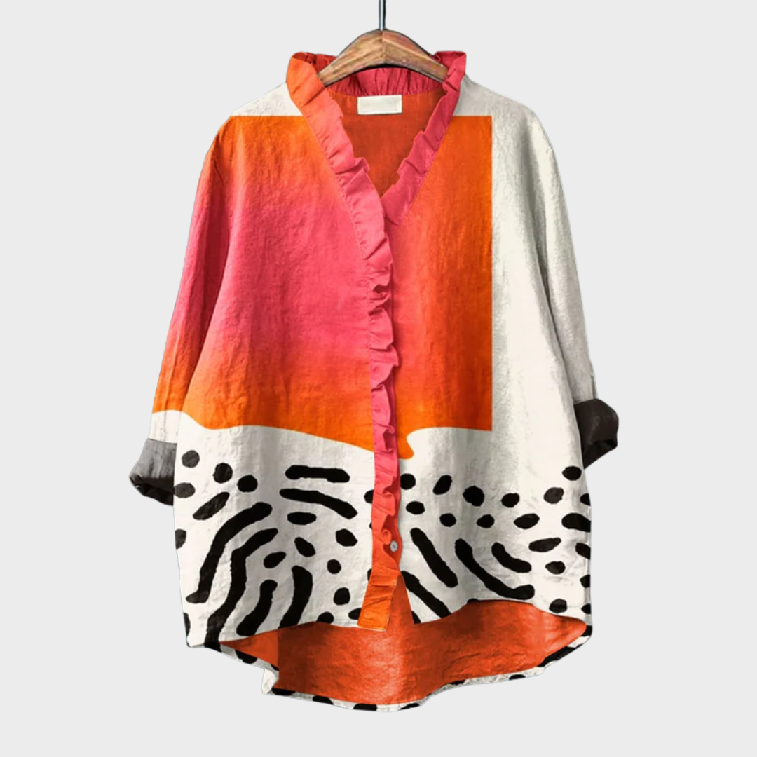 Melinda | Elegante Linnen Zomerblouse