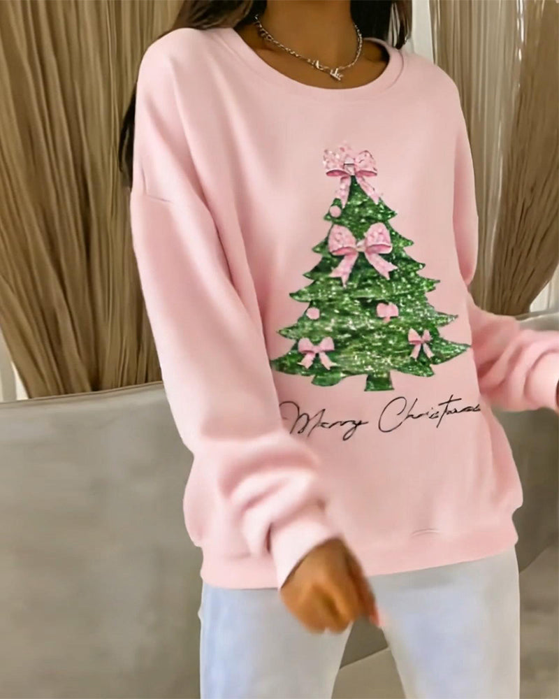 Samantha - Christmas Print Sweatshirt