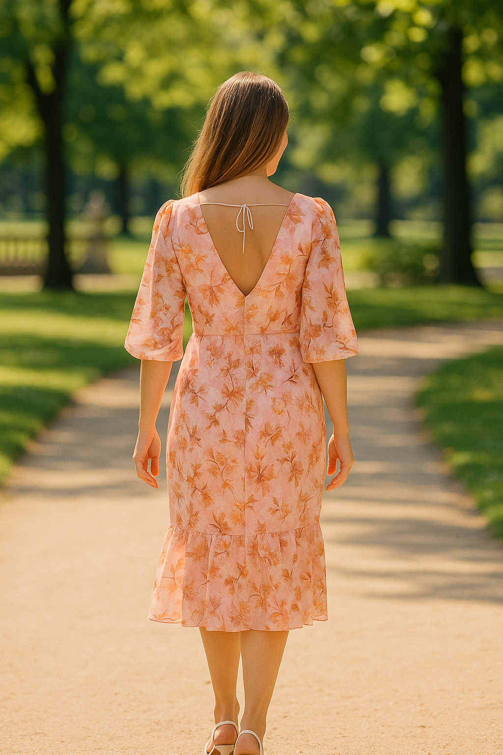 AMELIE - ROBE À MOTIFS FLORAUX