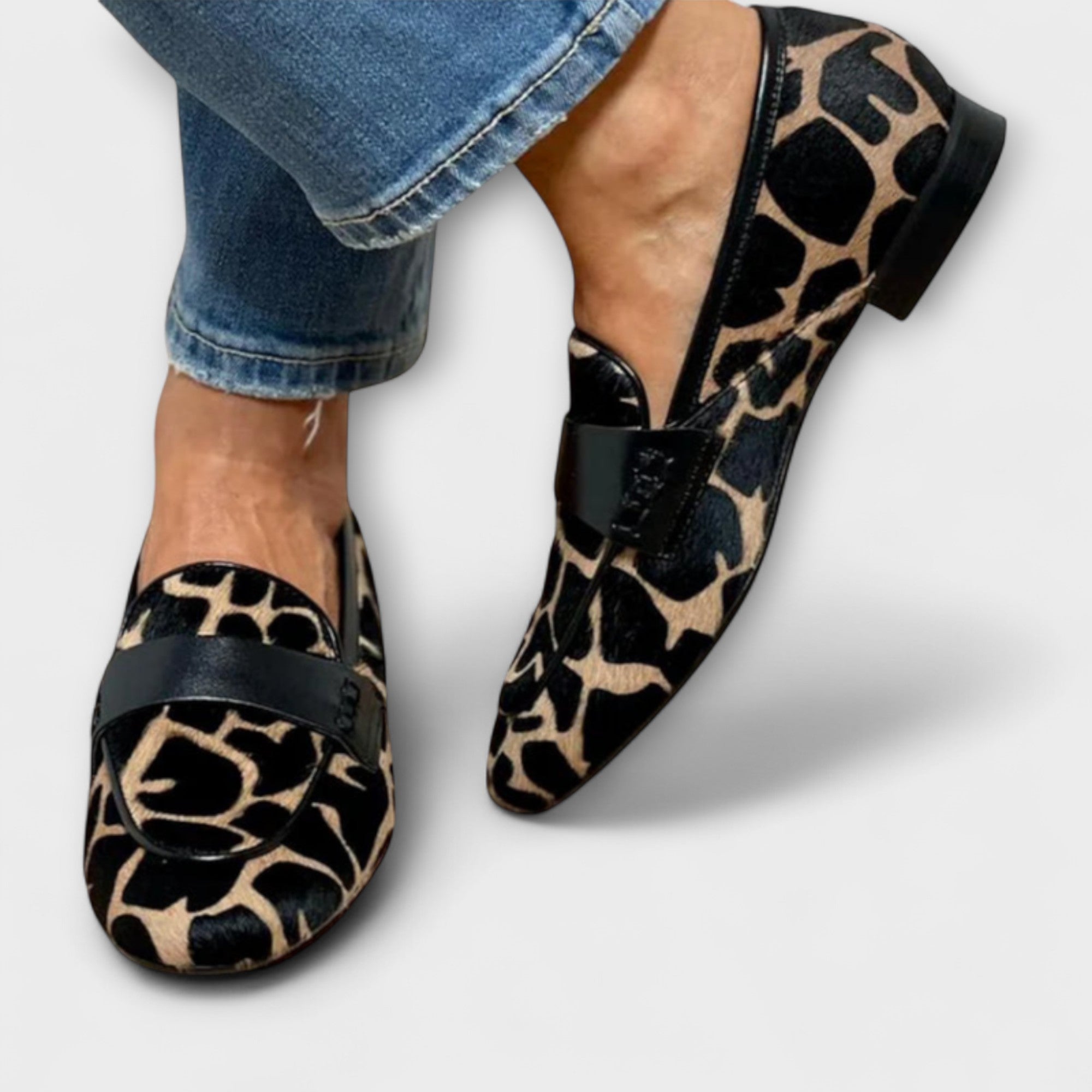 LEOPARDO - MOCASSINS À MOTIF LÉOPARD