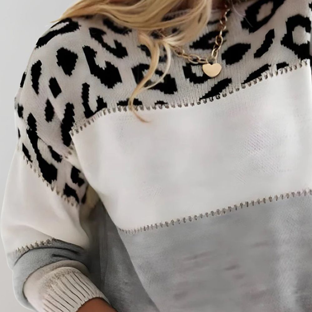 Sera - Leopard Print Casual Sweater