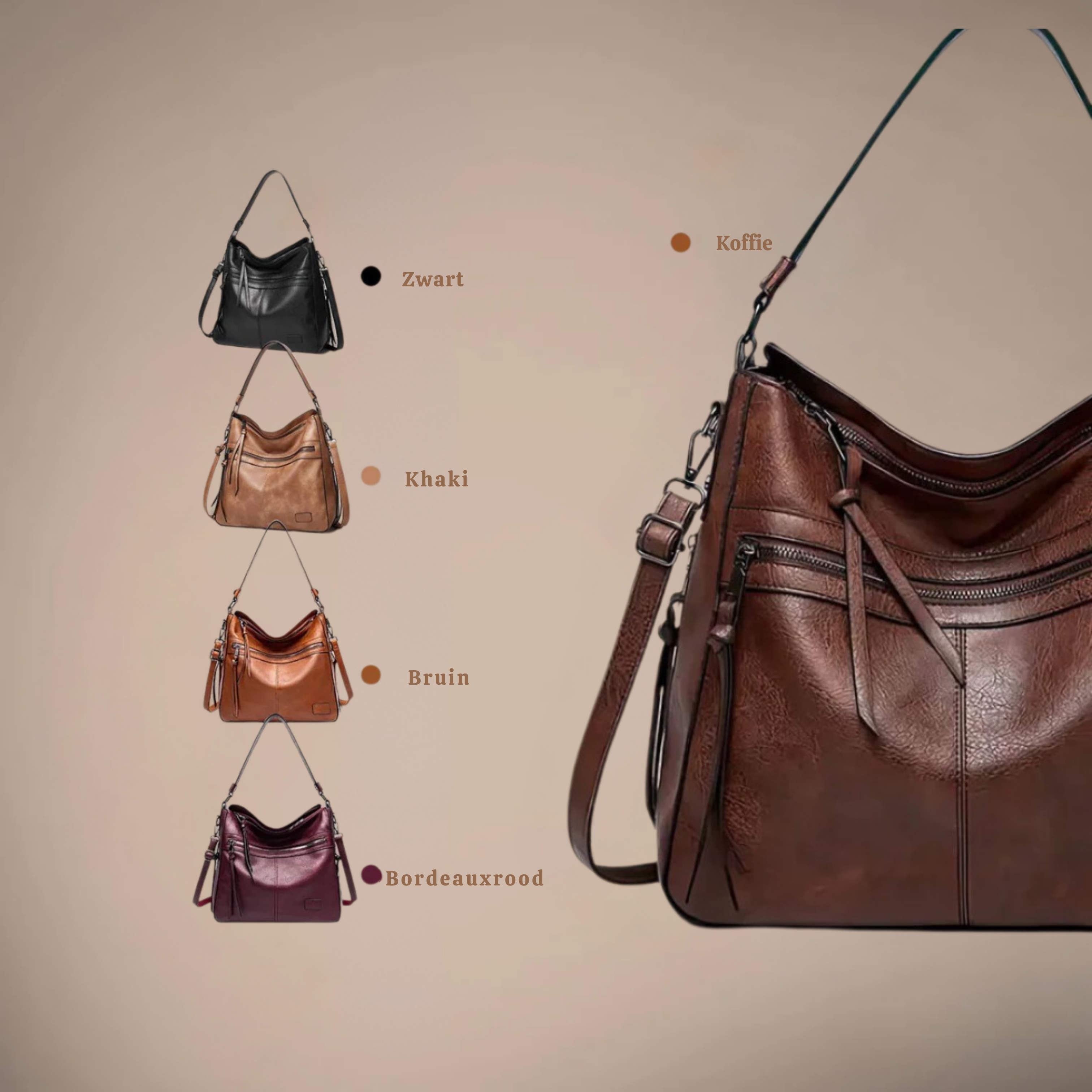 Magda | Luxe Vintage Leren Tas