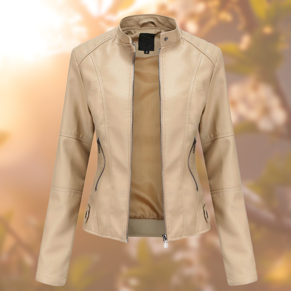 SAVANNAH - VESTE EN CUIR ÉLÉGANTE