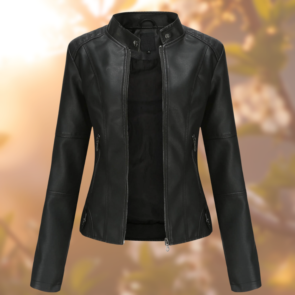 SAVANNAH - VESTE EN CUIR ÉLÉGANTE