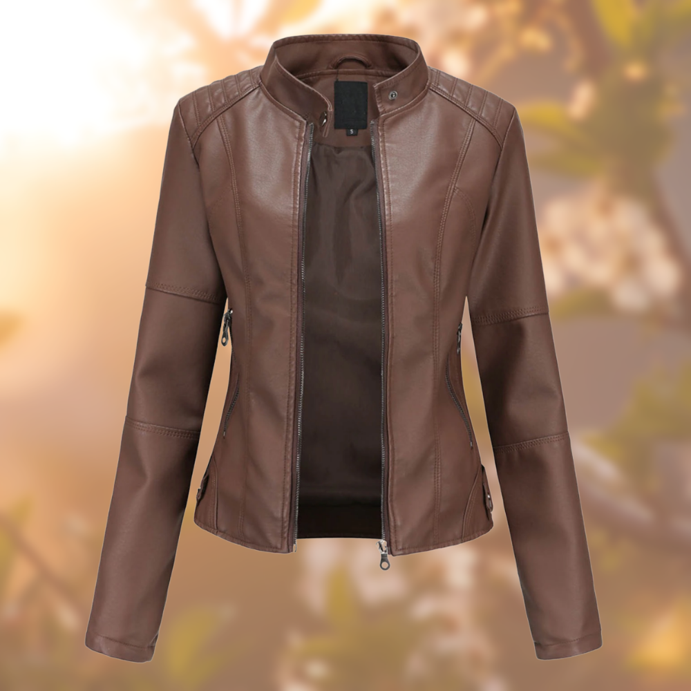 SAVANNAH - VESTE EN CUIR ÉLÉGANTE