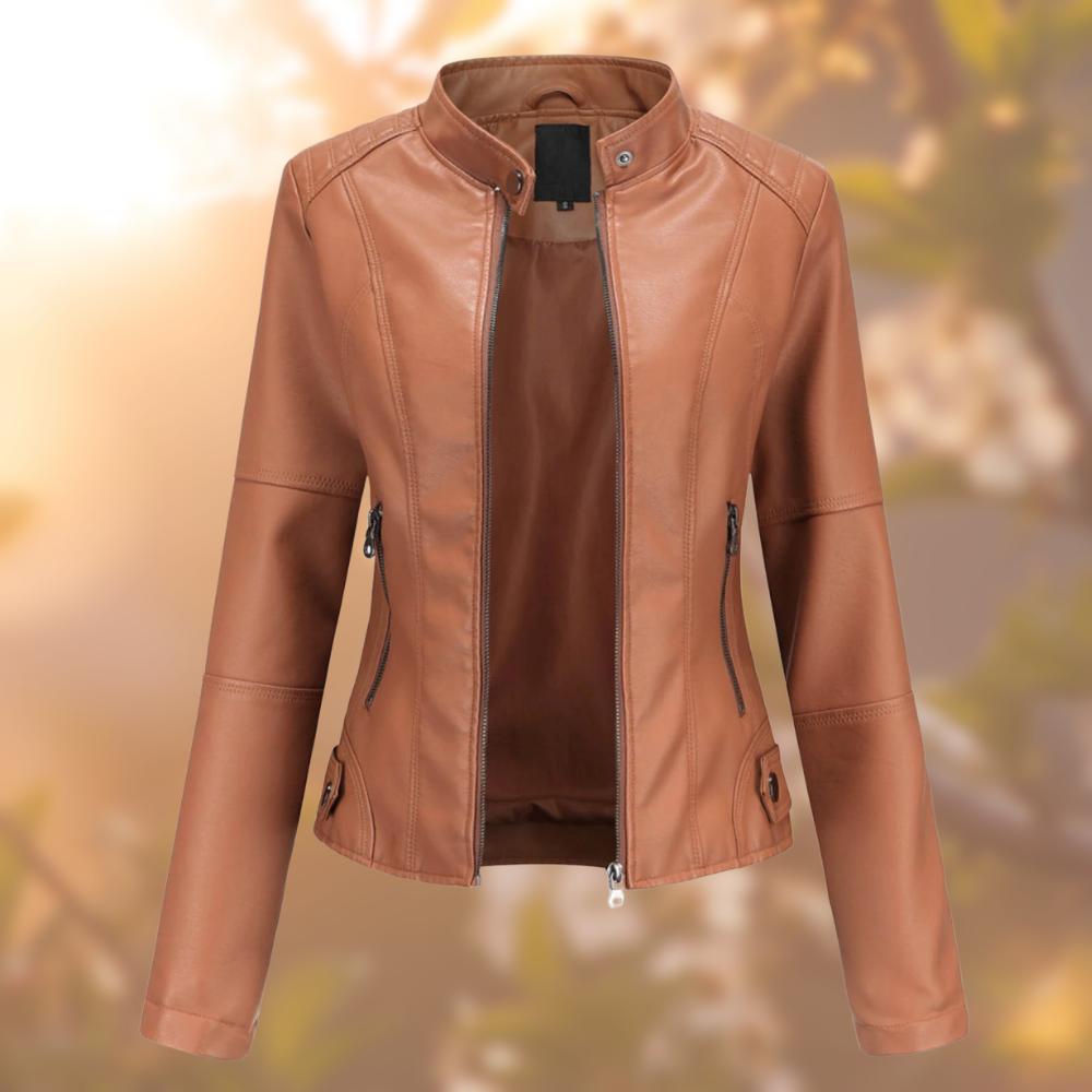 SAVANNAH - VESTE EN CUIR ÉLÉGANTE