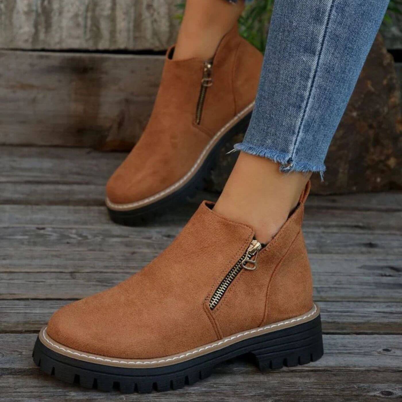 Merle - Chunky Heel Ankle Boots