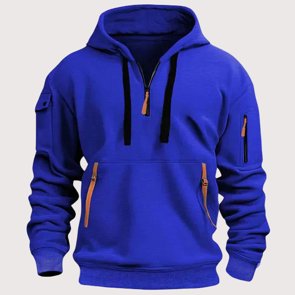 Jason - Warme Hoodie met Ritszakken