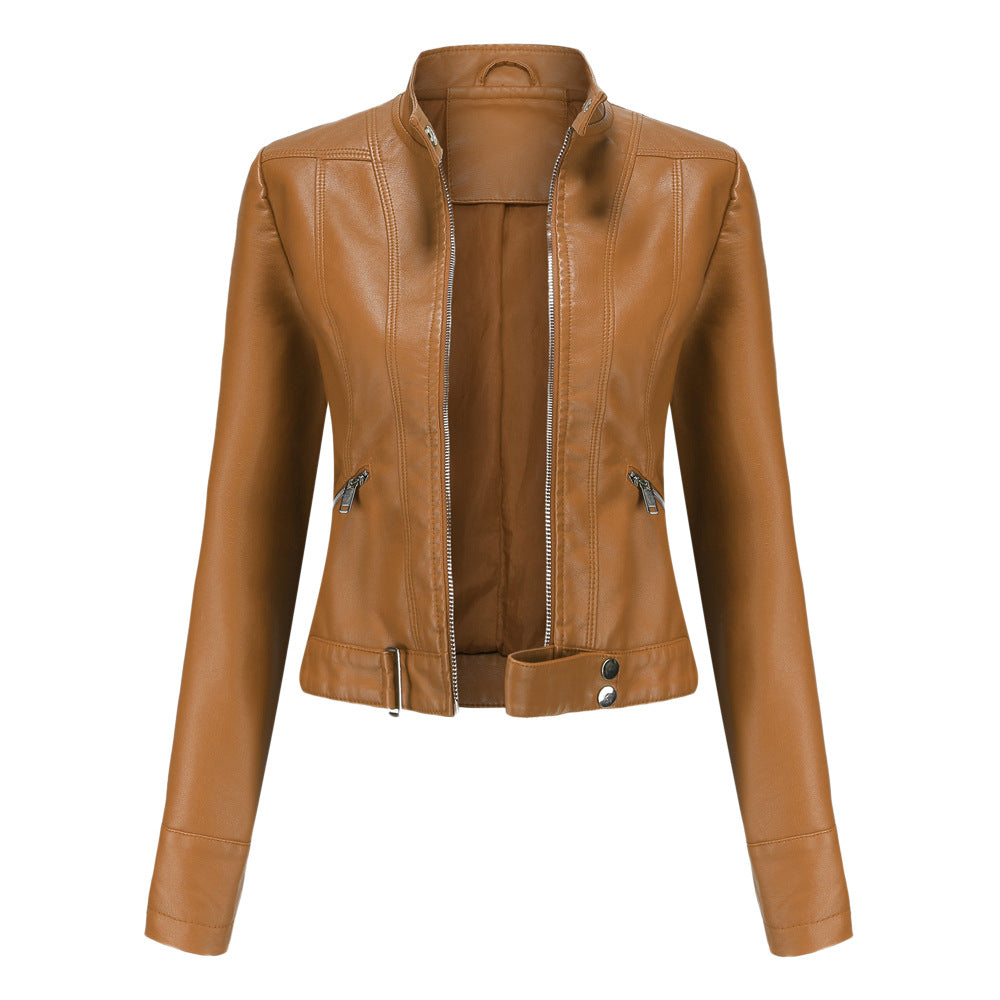 SUZA - VESTE EN CUIR STYLÉE