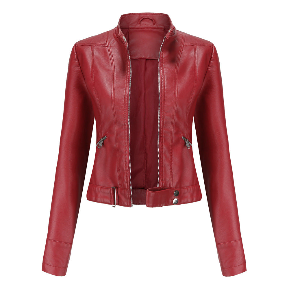 SUZA - VESTE EN CUIR STYLÉE