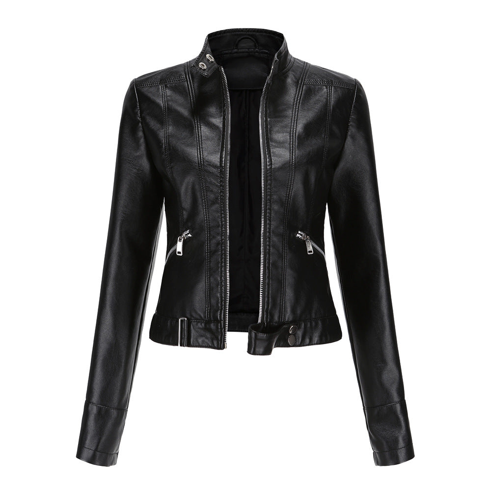 SUZA - VESTE EN CUIR STYLÉE