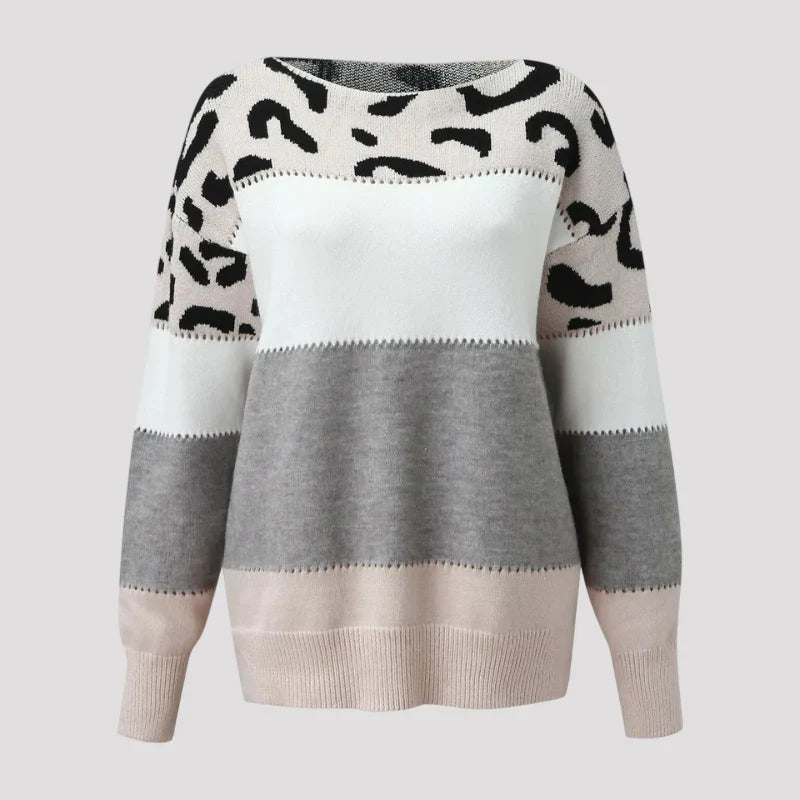 Sera - Leopard Print Casual Sweater