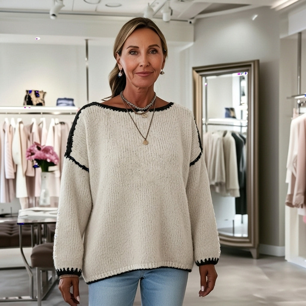 ADALIE - PULL CASUAL À MANCHES LONGUES