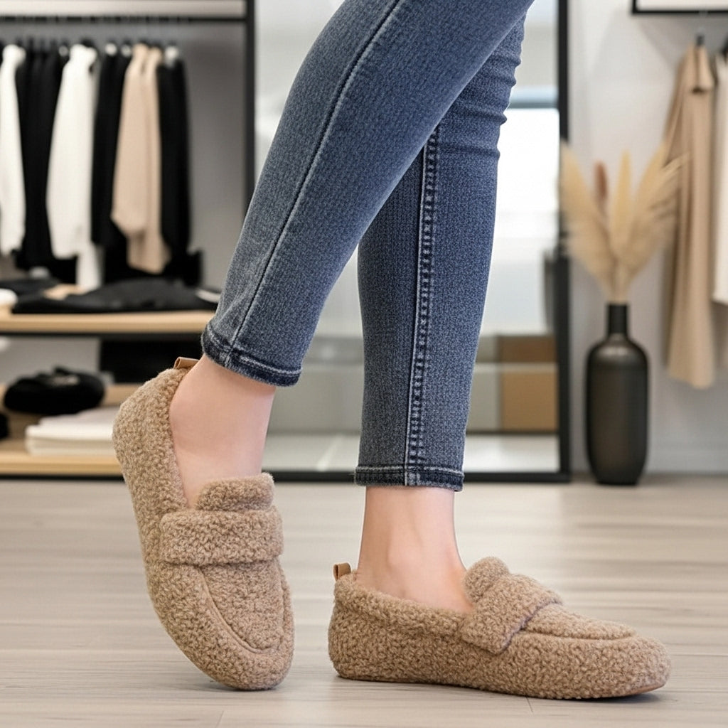 ARMINE - CHAUSSONS CHAUDS AVEC SEMELLE ANTIDÉRAPANTE