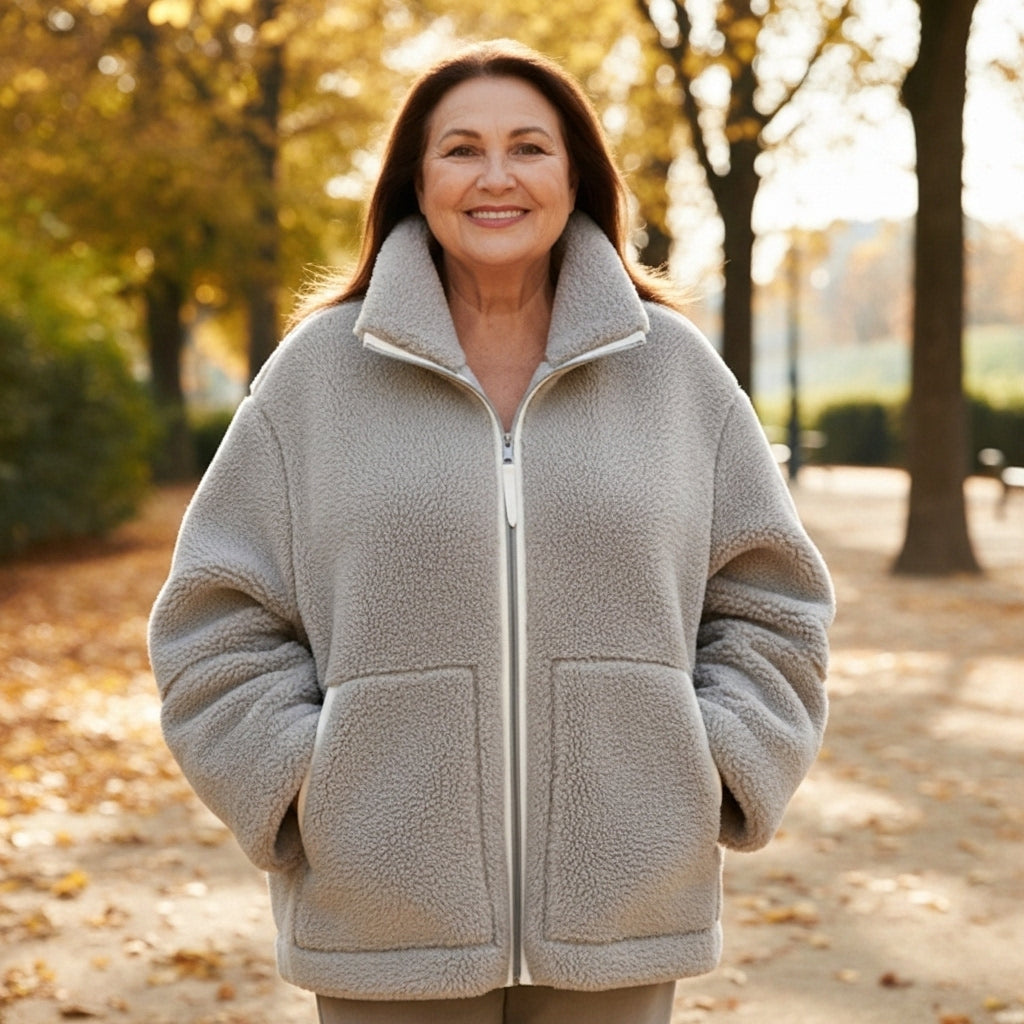 Charlotte – Lined Teddy Jacket