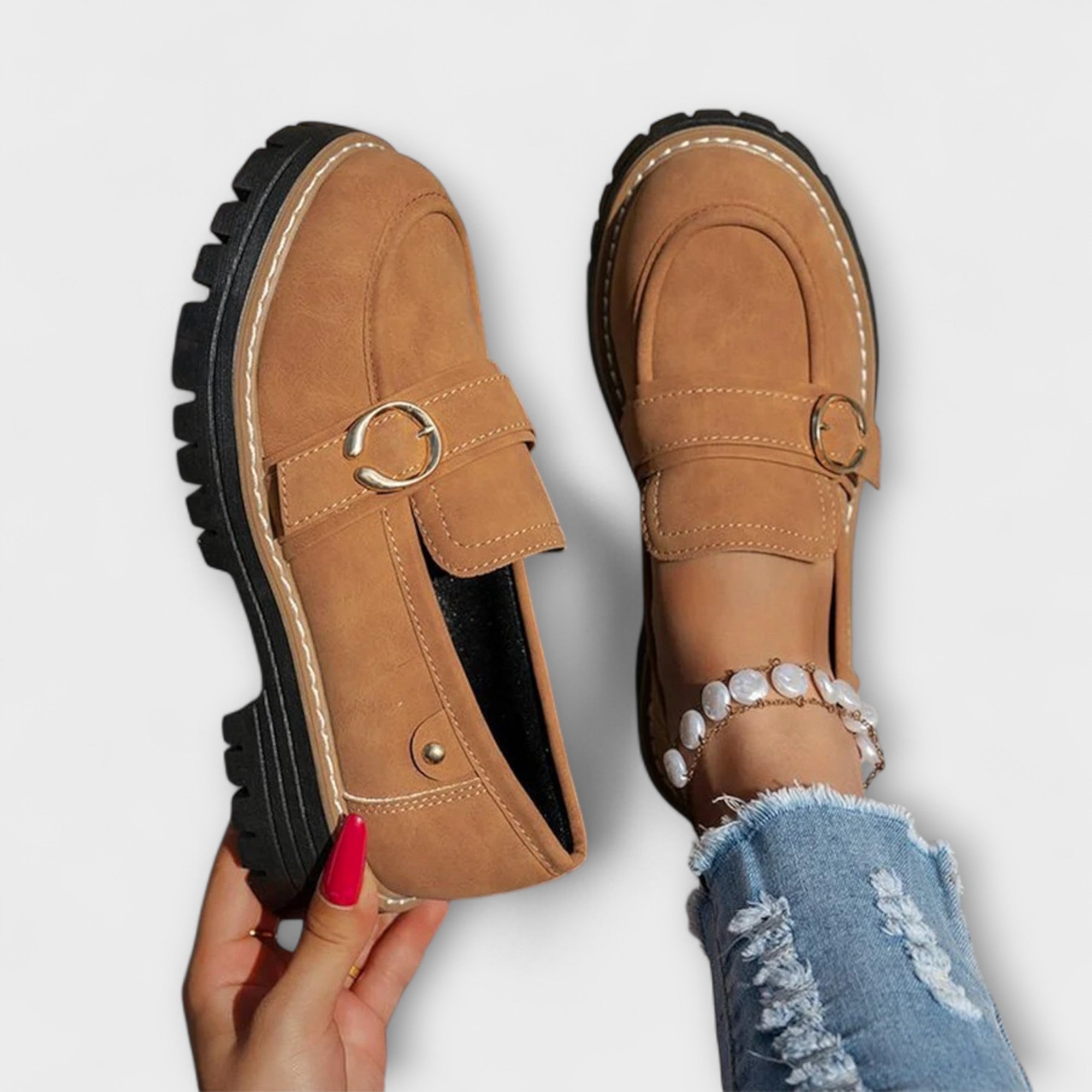 LORA – MOCASSINS DÉCONTRACTÉS À BOUT ROND