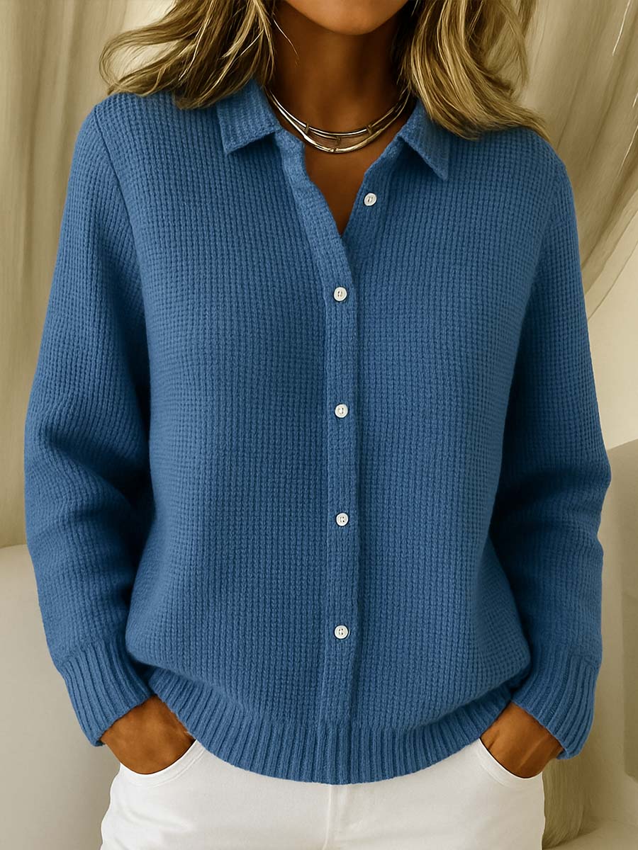 Savannah - Classic Knit Button Cardigan