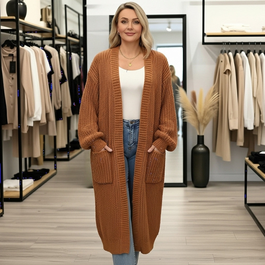 JULEE - CASUAL GILET EN MAILLE