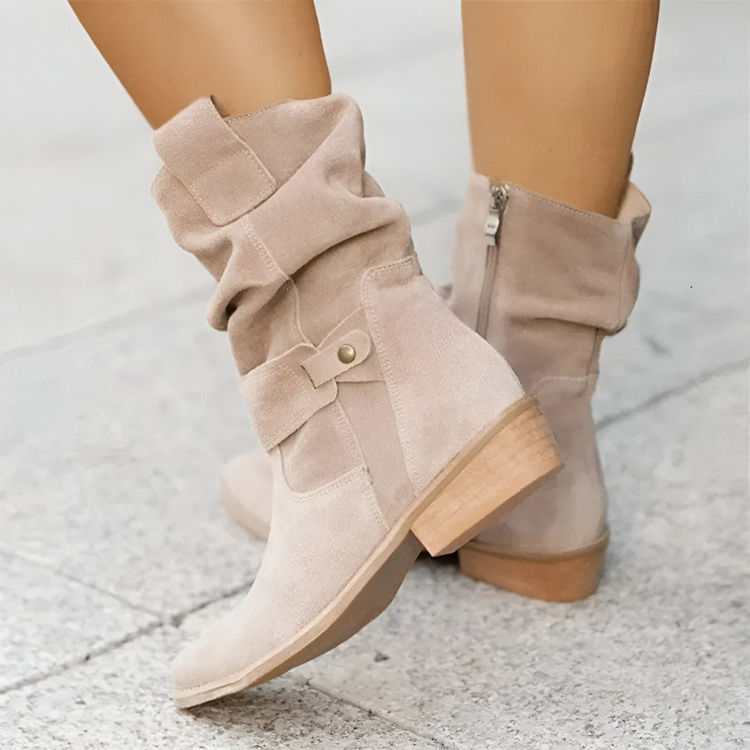CHERICE -  BOTTES EN DAIM ÉLÉGANTES