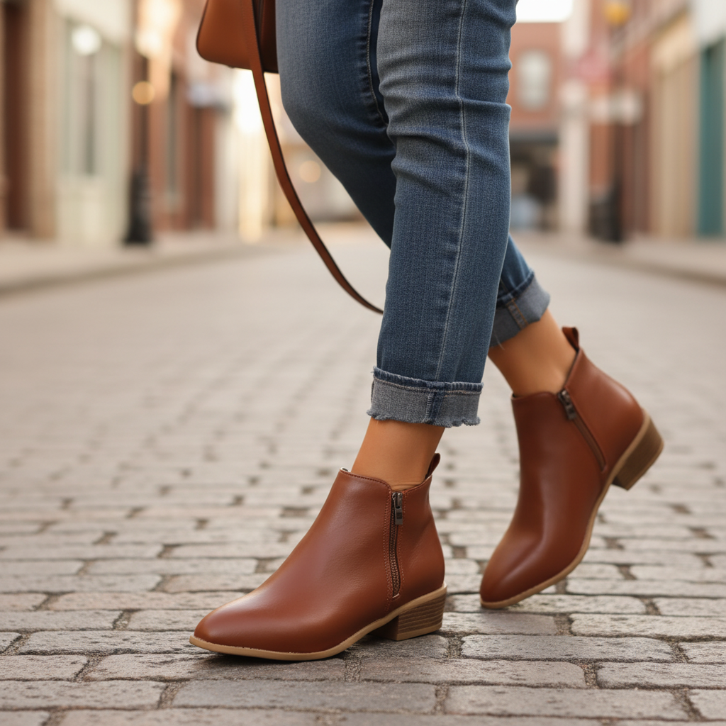 Sharon - Trendy Pointed-toe Ankle Boots