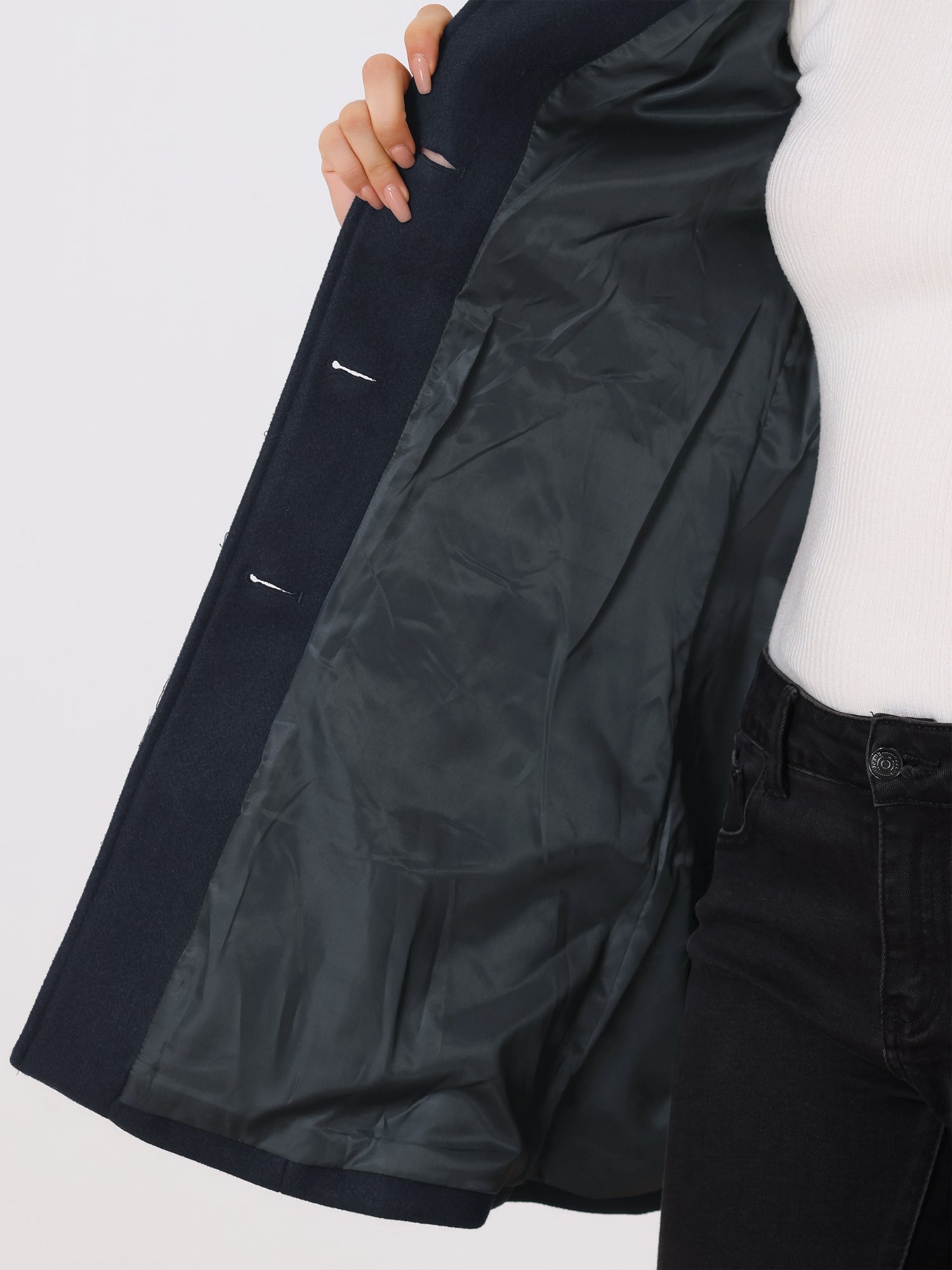 Aria - Women's Single Breasted Winter Trench Coat